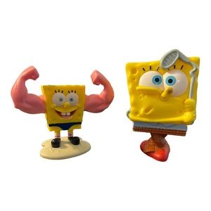 SpongeBob SquarePants Vintage Cake Topper Figures Lot